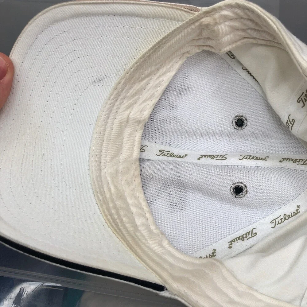 Titleist Hat White Adjustable Strap Cap Golf Course Golfing Club‎ Men's Women's